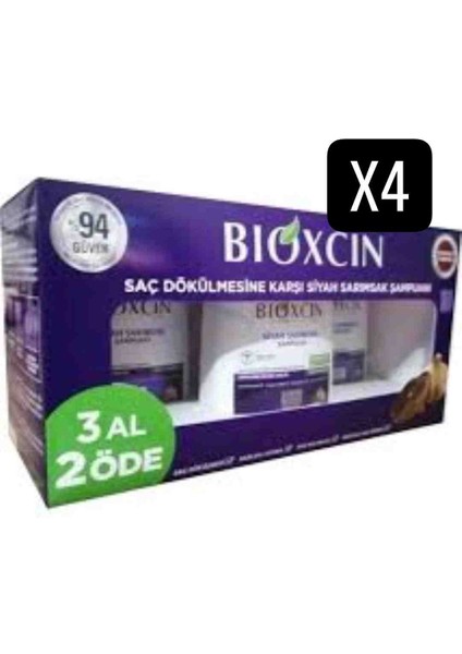 Siyah Sarimsak Şampuani 3 Al 3 Öde X4 Paket