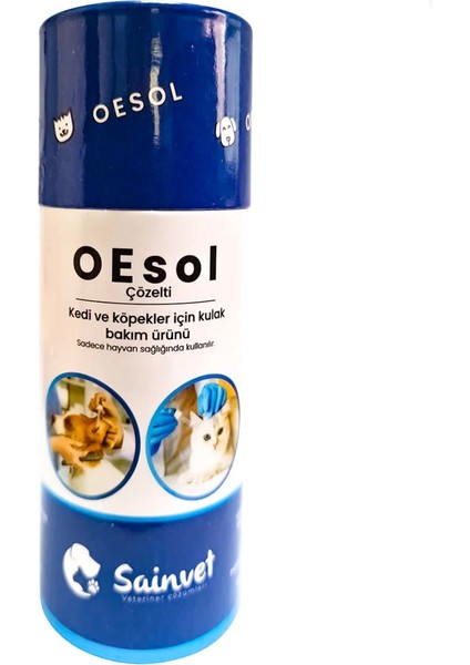 Oesol Kedi Köpek Kulak Bakım Solüsyonu