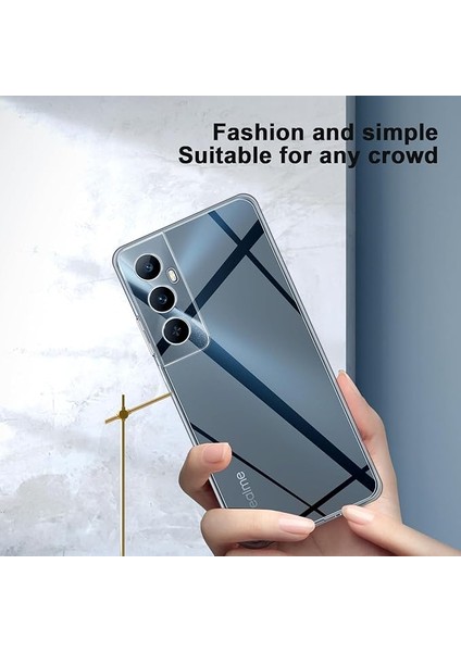 Realme C65 4g Kılıf Şeffaf Silikon 3D Kamera Korumalı Slim Fit Tasarım Esnek Renksiz Kapak