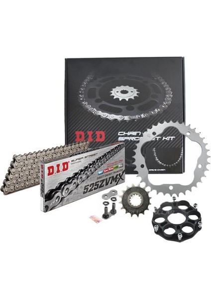 Dıd Ducati Panigale 1299 S Zincir Dişli Seti (2015-2017) Zvmx Zincir (Çelik Renk) fiyatları