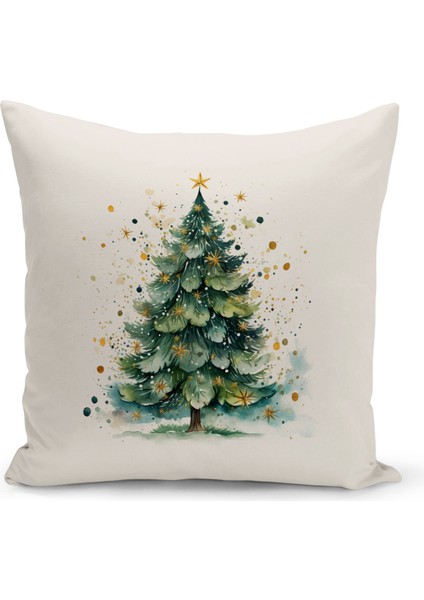 Yılbaşı Serisi Çift Tarafı Dijital Baskılı Kırlent Kılıfı (Christmas Noel Cushion Cover)