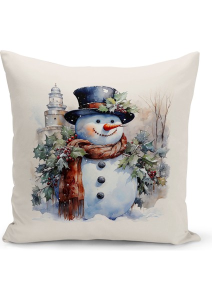 Bertille Home Yılbaşı Serisi Çift Tarafı Dijital Baskılı Kırlent Kılıfı (Christmas Noel Cushion Cover)