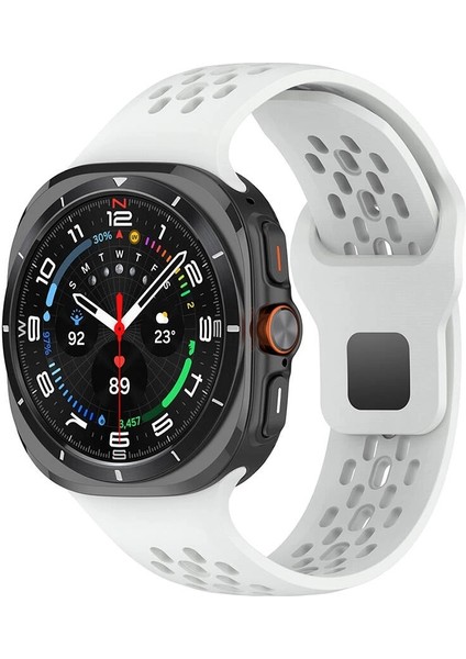 Samsung Galaxy Watch Ultra 47MM Lopard KRD-119 Delikli Tasarım Silikon Kordon