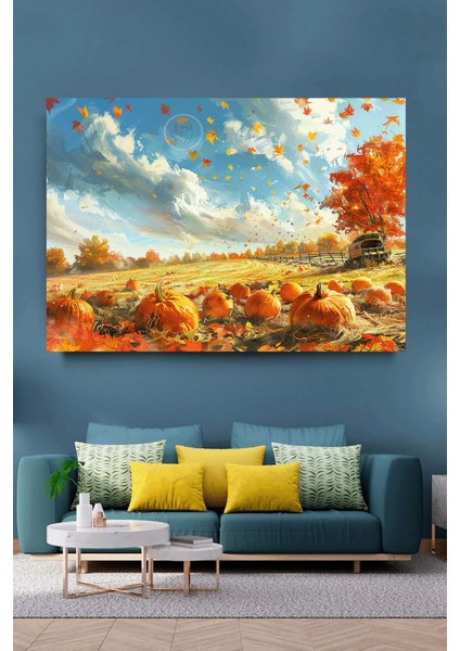 Modern Soyut Çiftlik Doğal Yaşam Manzara Özel Tasarım Hd Kalite Kanvas Tablo