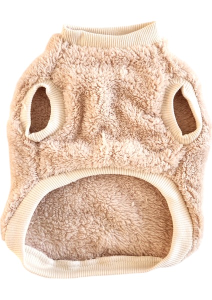 Kedi Köpek Kıyafeti Vizon Peluş Leopar Tokalı Sweatshirt fiyatları