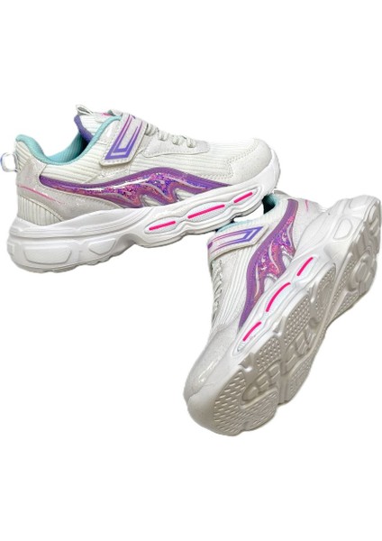 Ortopedik Kalın Taban Yeni Model Kız Çocuk Sneakers Spor Ayakkabı