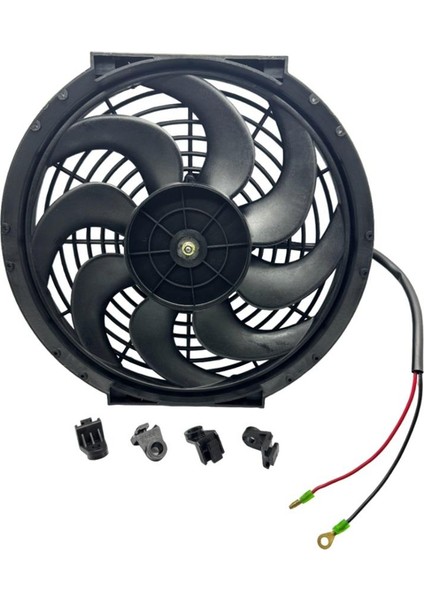 12V FAN MOTORU EMİCİ AKSİYEL 11 " (HELİS) (DIŞ ÇAP 320 MM)