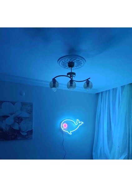 Neon LED Işıklı Balina fiyatları