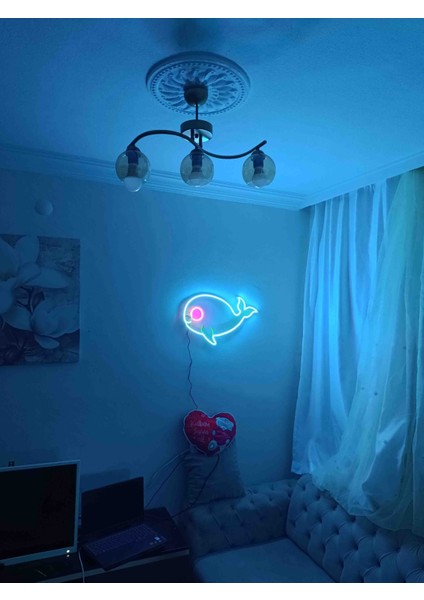 Neon LED Işıklı Balina fırsatları