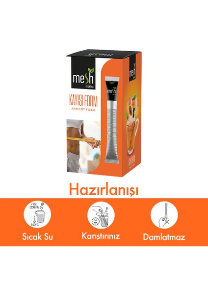 Kayısı Form Çayı Kayısılı Bitki Çayı 2 Paket Bir Arada