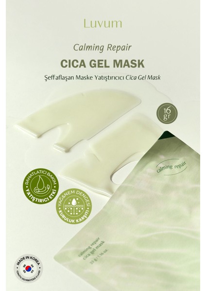 Şeffaflaşan Kore Maske Cica Yatıştırıcı - Calming Repair Cica Gel Mask