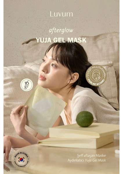 Şeffaflaşan Kore Maske Yuja Aydınlatıcı - Calming Repair Cica Gel Mask