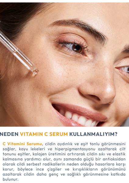 Aydınlatıcı ve Cilt Tonu Eşitleyici Leke Karşıtı C Vitamini Serum 30 ml fırsatları