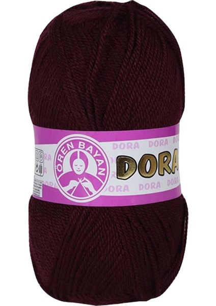 1 Adet Dora El Örgü Ipi Yünü 100 gr 035 Bordo