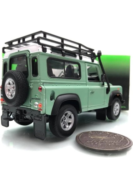 1984 Land Rover Defender 90 Green 1:24 Ölçek Welly Marka