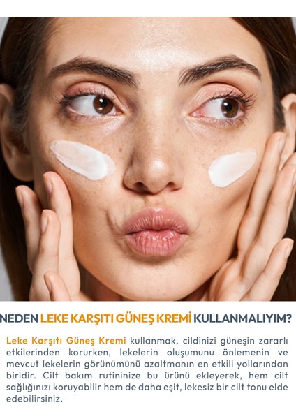 Leke Karşıtı Tüm Ciltler İçin Yüksek Korumalı Spf 50+ Güneş Kremi Glutatyon Etkili 50 ml indirimleri