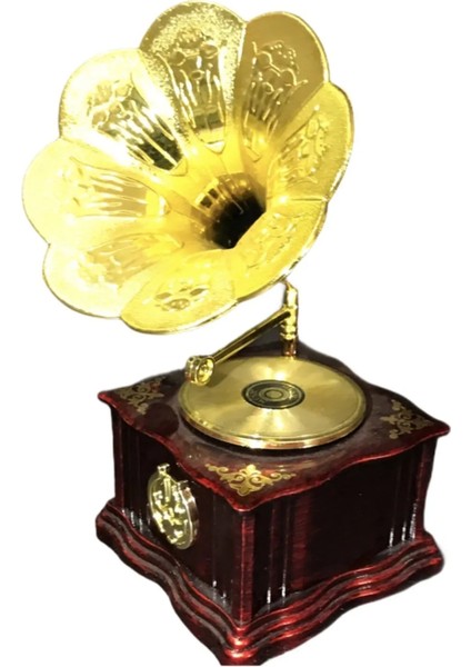 Hera Aksesuar Dekoratif Nostaljik Dönen Plaklı Gramafon Müzik Kutusu fiyatları