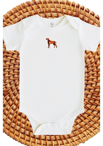 Köpek Tasarımlı Erkek Bebek Zıbın Yenidoğan Dog Design Baby Boy Bodysuit Newborn