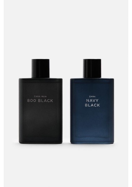 Man Navy Black + Zara Man 800 Black Edt 2x 90ML Erkek Parfüm Seti