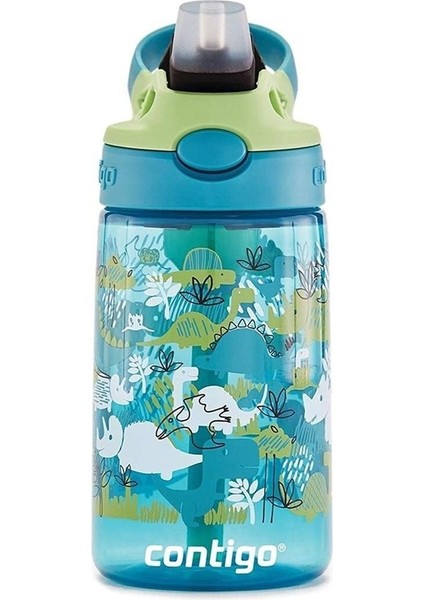 Gizmo Flip Pro Dinos Tritan Çocuk Suluğu 420ML Yeşil