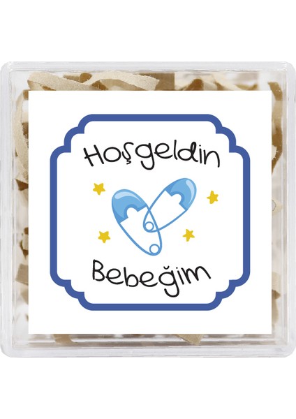 4,5 cm Hoşgeldin Bebeğim Temalı 15 Adet Etiket Model-8 fiyatları