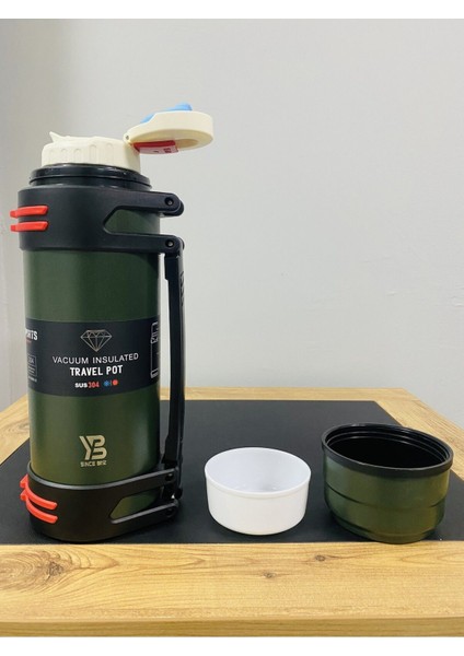 Vacuum Termos, Çelik Termos, Kamp, Mug, Bottle, Spor Matara Suluk 2 Litre