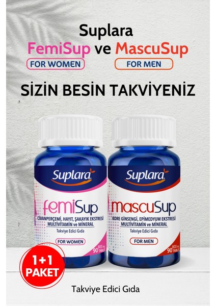 Femisup For Women / Suplara Mascusup For Men (1+1 Paket)