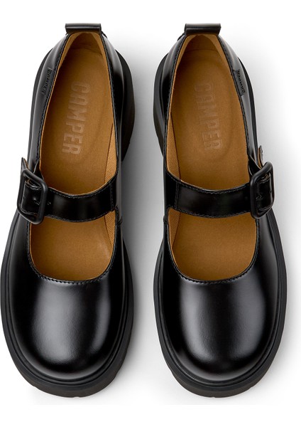 Deri Siyah Kadın Düz Ayakkabı K201681-001 modelleri