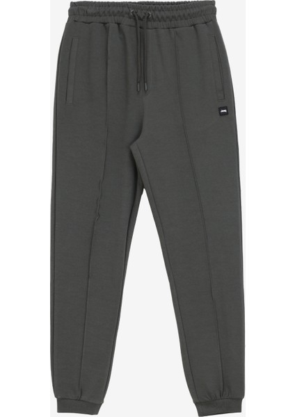 Lastikli Bel Standart Haki Erkek Eşofman Altı J4WM-EA7226