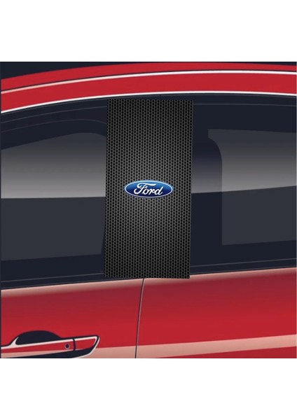 Araç Kapı Direği Kaplama Folyosu Uv Baskılı 2'li SET-50X24 - Ford