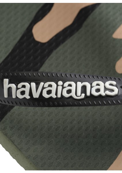 Çok Renkli Erkek Plaj Terliği Hav. Top Camu Black/pantanal Green indirimleri