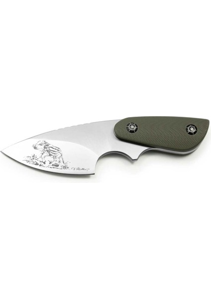 Ip Wild Boar Piglet, G10 Green, Neck Knife
