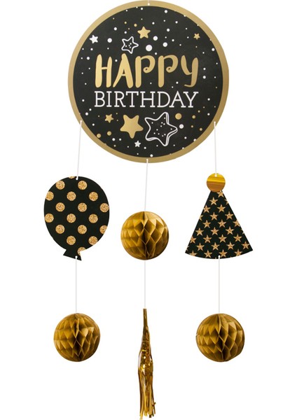 Kağıt Sarkıt Süs Happy Birthday