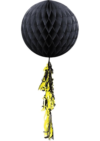 Püsküllü Petekli Kağıt Süs 30CM