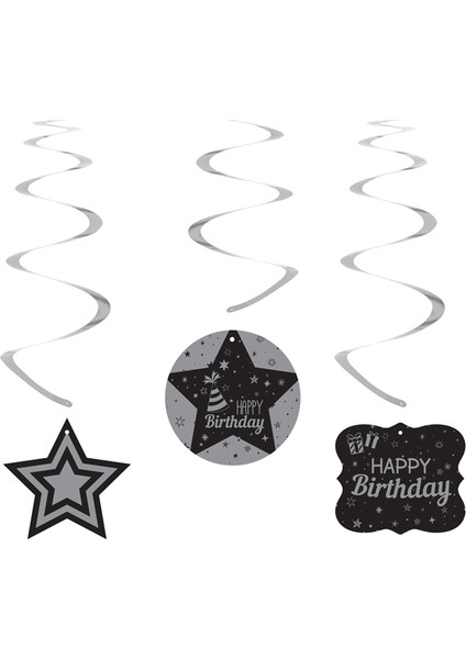 Happy Birthday Sarkıt Süs 6lı
