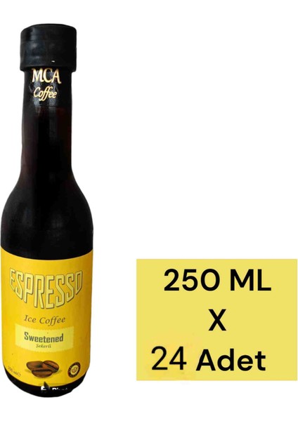 Espresso Soğuk Kahve Şekerli Klasik 250 ml x 24 Adet