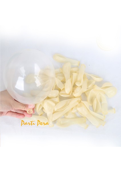 5 inç Mini Şeffaf Balon 10 Adet