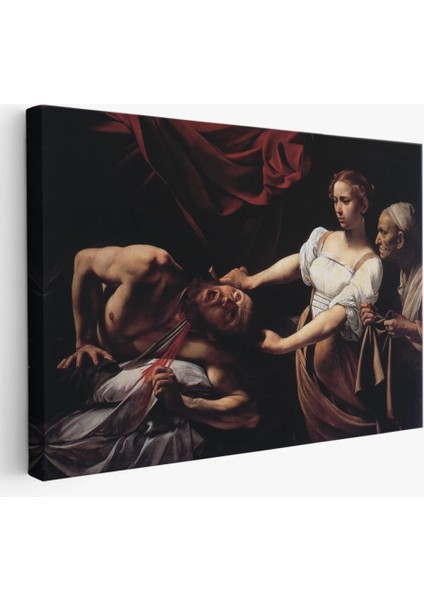 Jean Caravaggio Judith Holofernes'in Başını Keserken TABLO-6646
