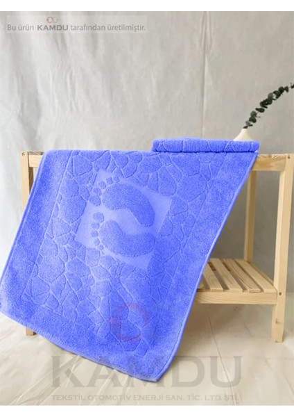 ( 1 Adet ) 50X70CM Ayak Paspası, Ayak Desenli Pamuk Paspas, Lavabo Paspası
