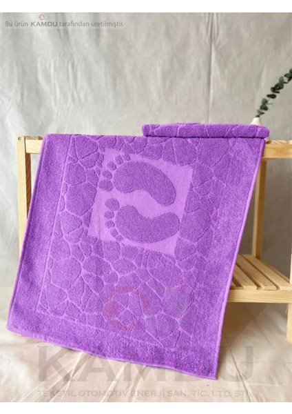 ( 1 Adet ) 50X70CM Ayak Paspası, Ayak Desenli Pamuk Paspas, Lavabo Paspası
