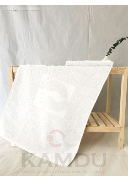 ( 1 Adet ) 50X70CM Ayak Paspası, Ayak Desenli Pamuk Paspas, Lavabo Paspası
