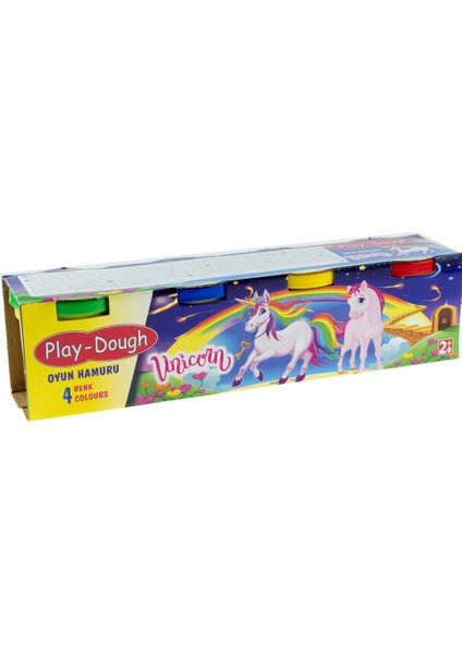 Mix Oyuncak Oyun Hamuru 4 Renk Unicorn 4*100 Gram