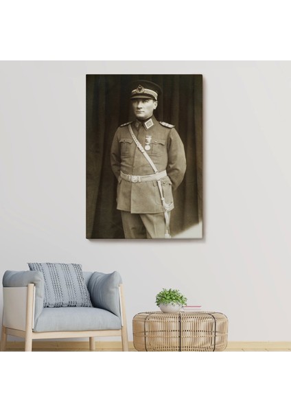 Atatürk Portre Tablosu Türkiye Cumhuriyeti Kurucusu Mustafa Kemal Atatürk Dekoratif Tablo-Cu-73