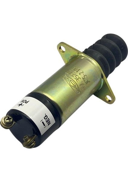 12V Stop Selenoidi Kulaklı (2 Çıkış) (Plt) Caterpıllar-Yanmar Motor