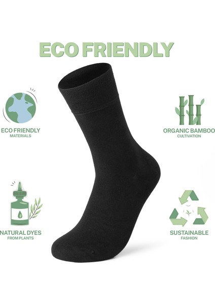 Vegan ve Bambu Soket Bej Çorap 6'lı modelleri