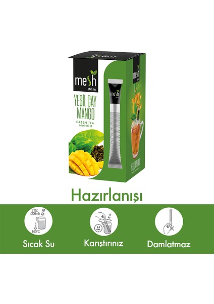 Yeşil Çay Mango Bitki ve Meyve Çayı 2 Paket Birarada