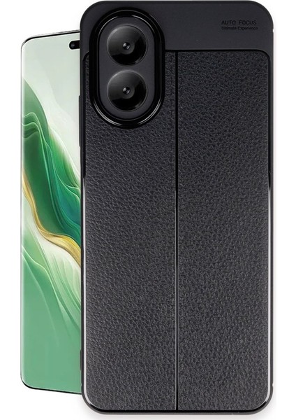 Oppo A38 Kılıf Niss Deri Desen Silikon + Ekran Koruyucu