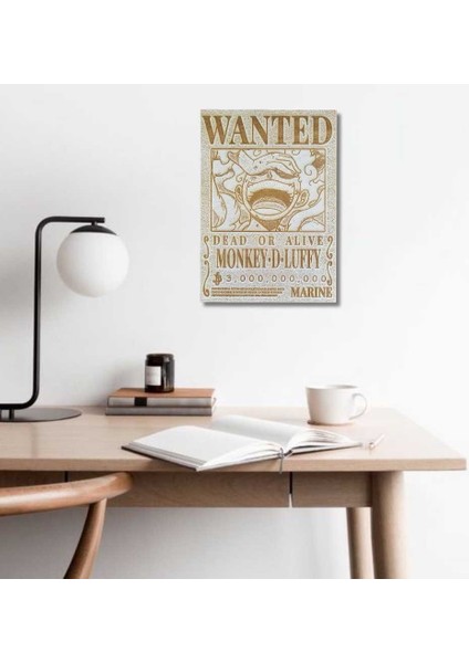 Wanted Monkey D Luffy Duvar Poster. Wanted Duvar Pano