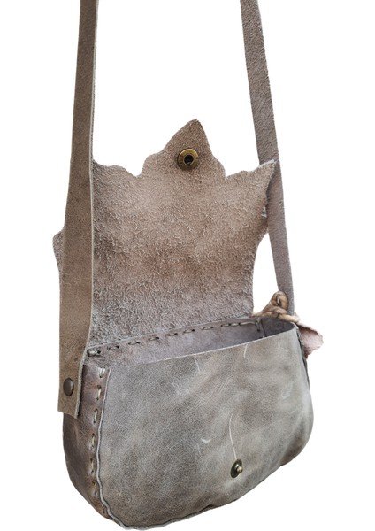 Isıs Model El Yapımı Vintage El Dikişi Hakiki Crazy Deri Omuz Çantası modelleri