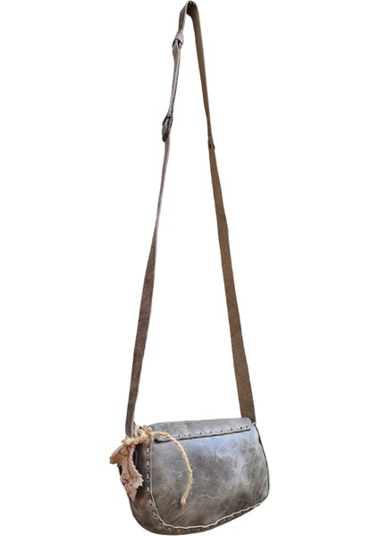 Isıs Model El Yapımı Vintage El Dikişi Hakiki Crazy Deri Omuz Çantası fırsatları